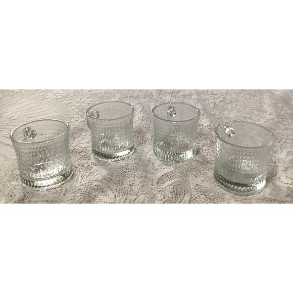 Iittala OIVA TOIKKA Kastehelmi Vintage Cups Clear Set of 4 - Picture 5 of 8